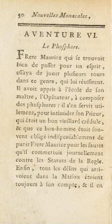 Aventure VI. Le Phosphore