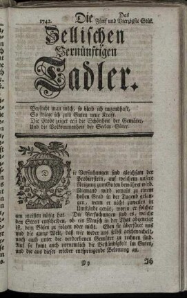1742. Das Fünf und Vierzigste Stük.
