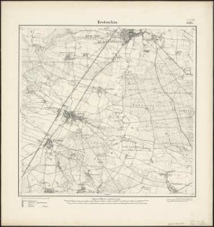 Meßtischblatt 2492 : Krotoschin, 1887 : Krotoschin. - Aufn. 1886. - 1:25000. - [Berlin]: Reichsamt für Landesaufnahme, 1887. - 1 Kt.