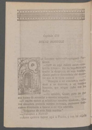 Capítulo CVI - Noche horrible