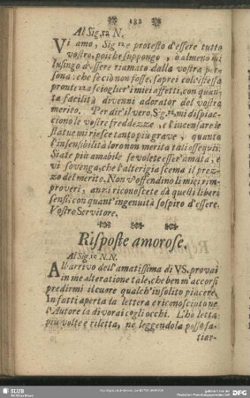 Risposte amorose
