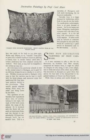 42.1910 = Nr. 165: Some new decorative paintings by Prof. Carl Marr