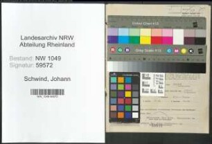 Entnazifizierung Johann Schwind , geb. 16.11.1899 (Postbeamter)