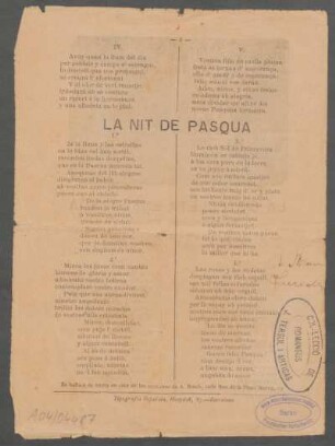 La nit de Pasqua