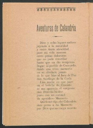 Aventuras de Calandria