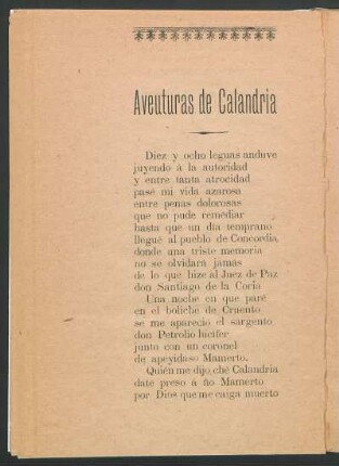 Aventuras de Calandria