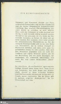 Zur Kunstgeschichte