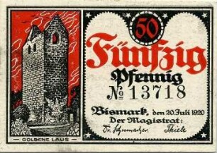 Gutschein - 50 Pfennig