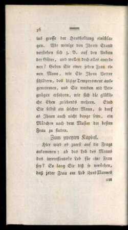 Zum zweyten Kapitel