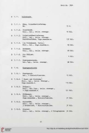 B.7.11 Volkskunde