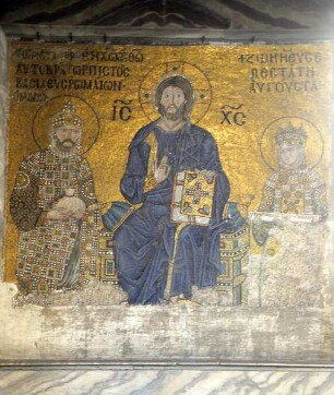 Christus zwischen Kaiserin Zoe und ihrem dritten Mann Kaiser Konstantin IX.