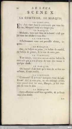 Scene X. La Comtesse, Le Marquis