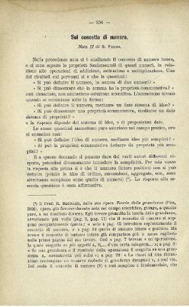 Sul concetto di numero