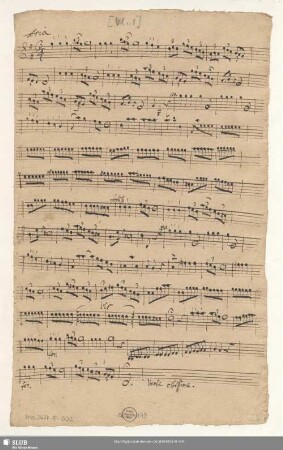 [Violino 1; Aria 2 und Tutti]