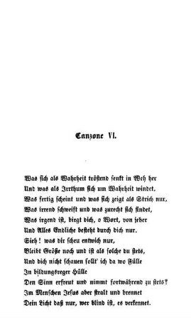Canzone VI. - Canzone X.