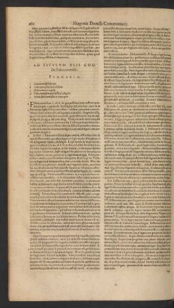 Ad Titulum XLII. Cod. De Fideicommissis.