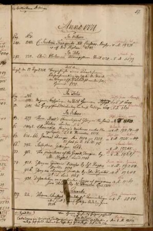 Aus dem Verzeichniße einer auserlesenen Büchersammlung [...] Hannov. 1771. - Von Herrn Hofrath Heyne geschenkt.