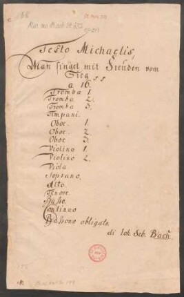 Man singet mit Freuden vom Sieg; V (4), Coro, orch; D-Dur; BWV 149; BC A 181