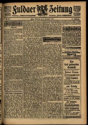 Zweite Ausgabe vom Mittwoch, den 02. November 1904.