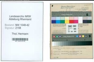 Entnazifizierung Hermann Thol , geb. 20.05.1906 (Steinformer)