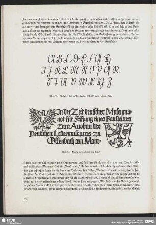 Alphabet der "Offenbacher Schrift" vom Jahre 1927