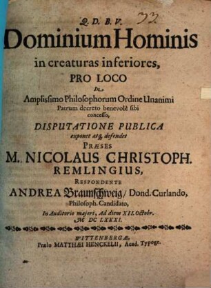 Dominium hominis in creaturas inferiores