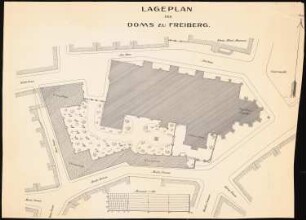 Freiberger Dom: Lageplan 1:200