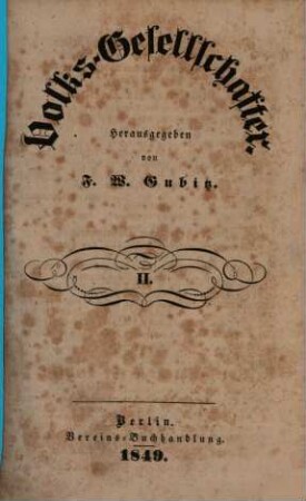 Volks-Gesellschafter : Zeitung der Gegenwart und Blick in die Zukunft. 2. 1849