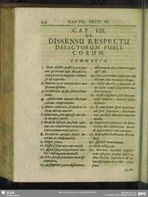 Cap. VIII. De Dissensu Respectu Delictorum Publicorum