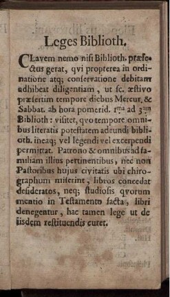Leges Biblioth.