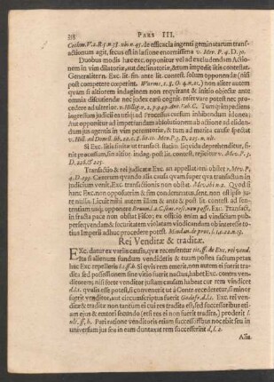 Rei Venditae & traditae. - Usurariae pravitatis & Alterius tanti.