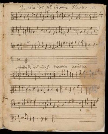 Intrada dell' Illustrissimo Elettore Palatino