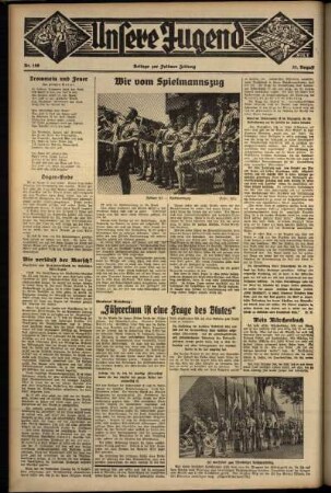 Zweite Ausgabe vom Mittwoch, den 21. August 1935.