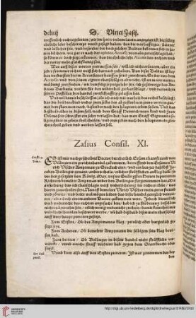 Zasius Consil. XI.