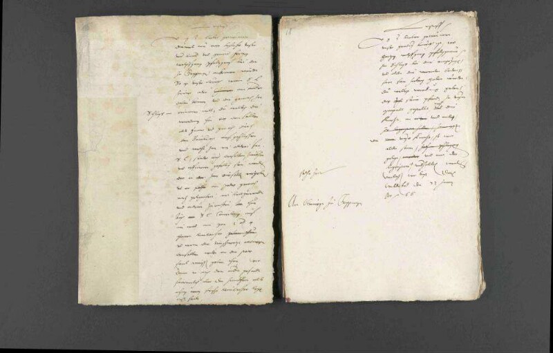 Anweisungen Herzog Christophs von Württemberg an den Obervogt zu Göppingen und den Kastner zu Heidenheim bezüglich eines Aufenthalts des Pfalzgrafen Wolfgang im Göppinger Schloss sowie in Heidenheim.