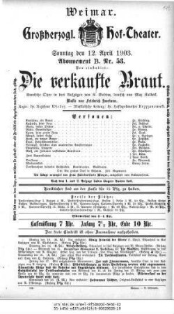 Die verkaufte Braut
