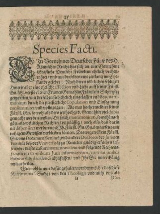 Species Facti.