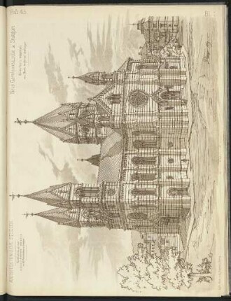 Neue Garnisonskirche in Stuttgart. Perspektivische Ansicht (1879)