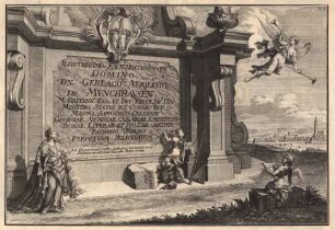 Georg Daniel Heumann: Wahre Abbildung der Stadt Göttingen (1747) - N. I. Widmungstitel für Gerlach Adolph von Münchhausen