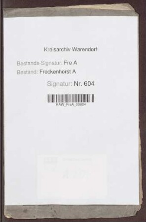 Wegegeld des Wigbolds Freckenhorst