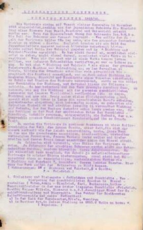 Literarische Vorträge Kokaido Winter 1915/16