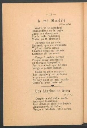 Una lágrima de amor