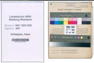 Entnazifizierung Hans Scheepers , geb. 30.06.1907 (Eisenwarenhaendler)