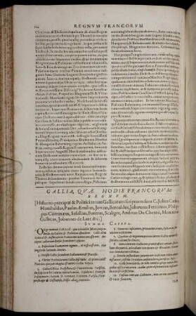 Gallia, Quae Hodie Francorum Regnum.