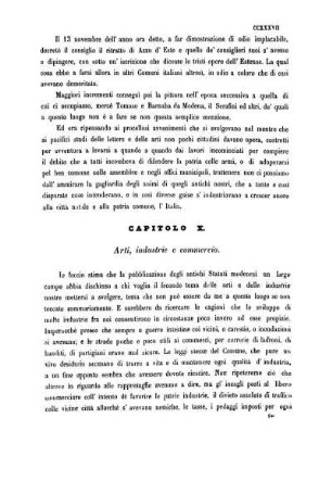 Capitolo X. Arti, industrie e commercio.