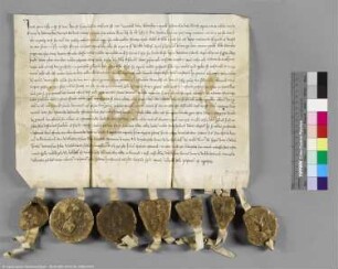 (Äbtissin Mechtild von Gernrode und ihre Kapiteln zu Gernrode und Frose und die Edelherrn Werner, Gardun und Otto von Hardmersleben)