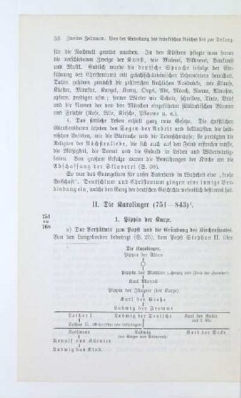 II. Die Karolinger (751 - 843)
