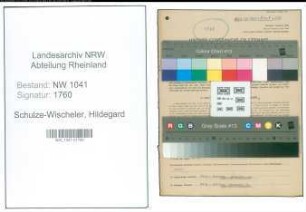 Entnazifizierung Hildegard Schulze-Wischeler , geb. 24.01.1917 ()