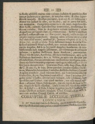 Corruptelae Ecclesiae Thessalonicensis.