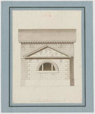Fischer, Carl von; München; Palais Asbeck, Stallgebäude - Seitenfassade (Ansicht)